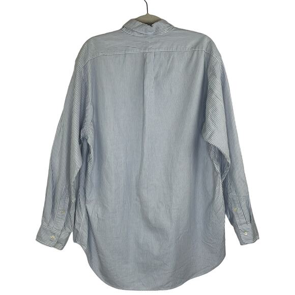Ralph Lauren Blaire 100% Cotton stripped LS button up men's shirt size Large - Picture 5 of 15